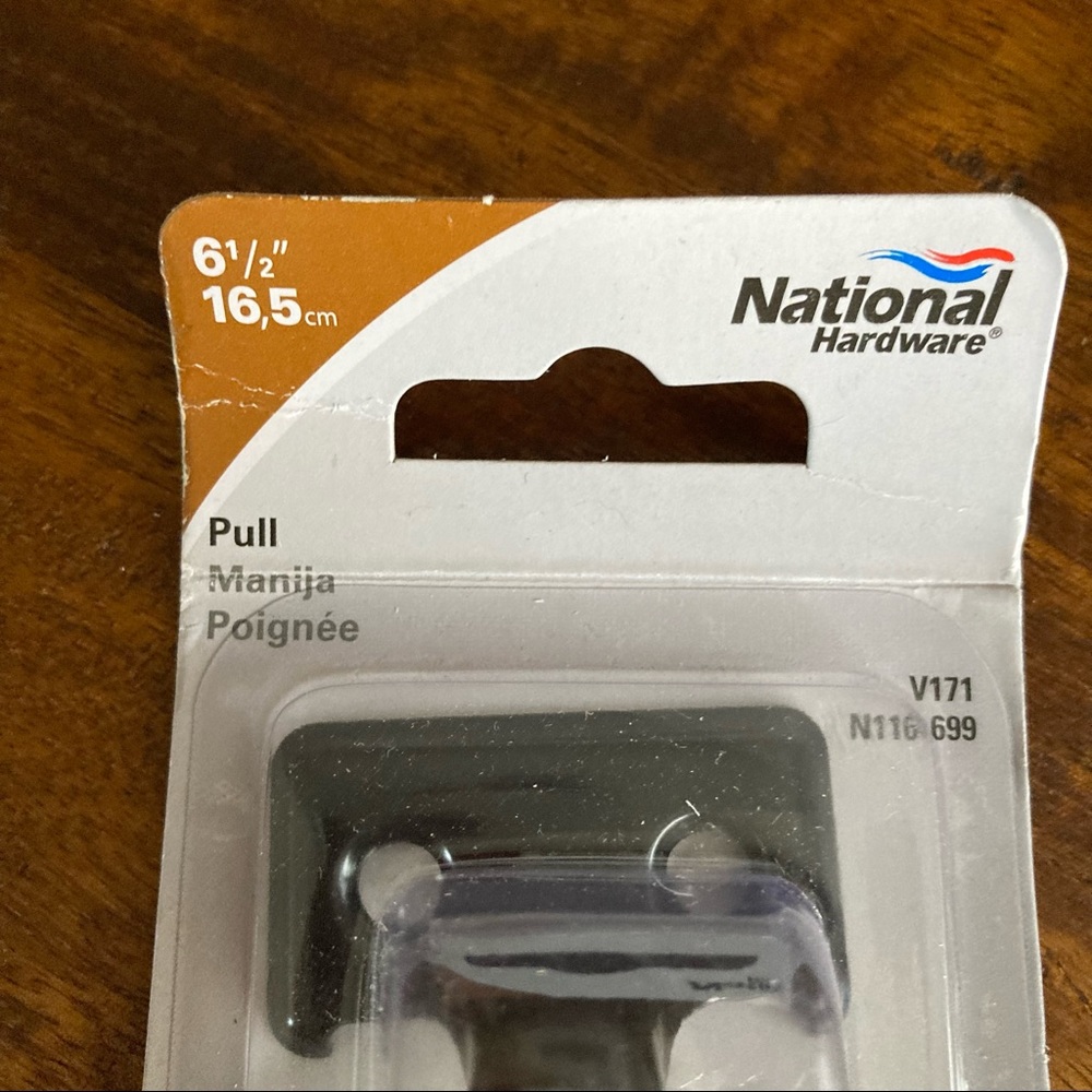 NIP National Hardware 2x Black Satin 6.5” Pull Bundle